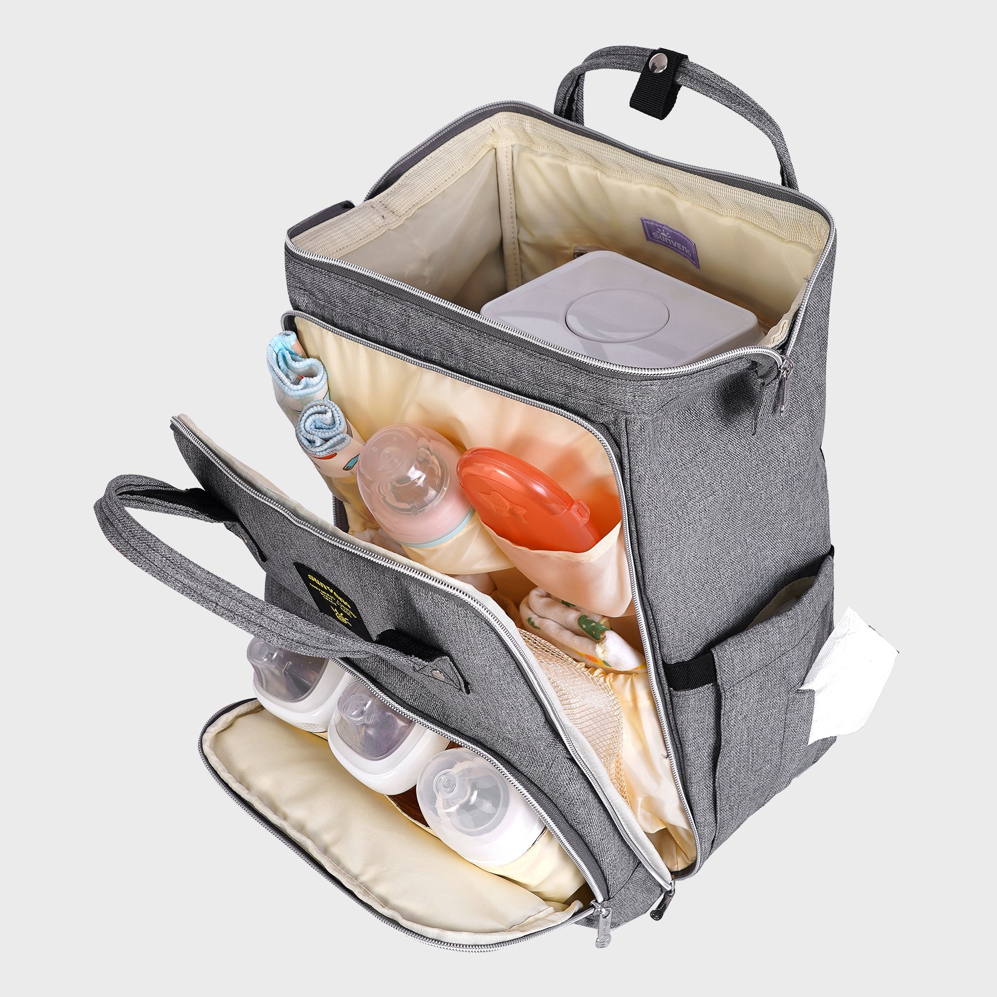 Open-Wide Diaper Backpack-3