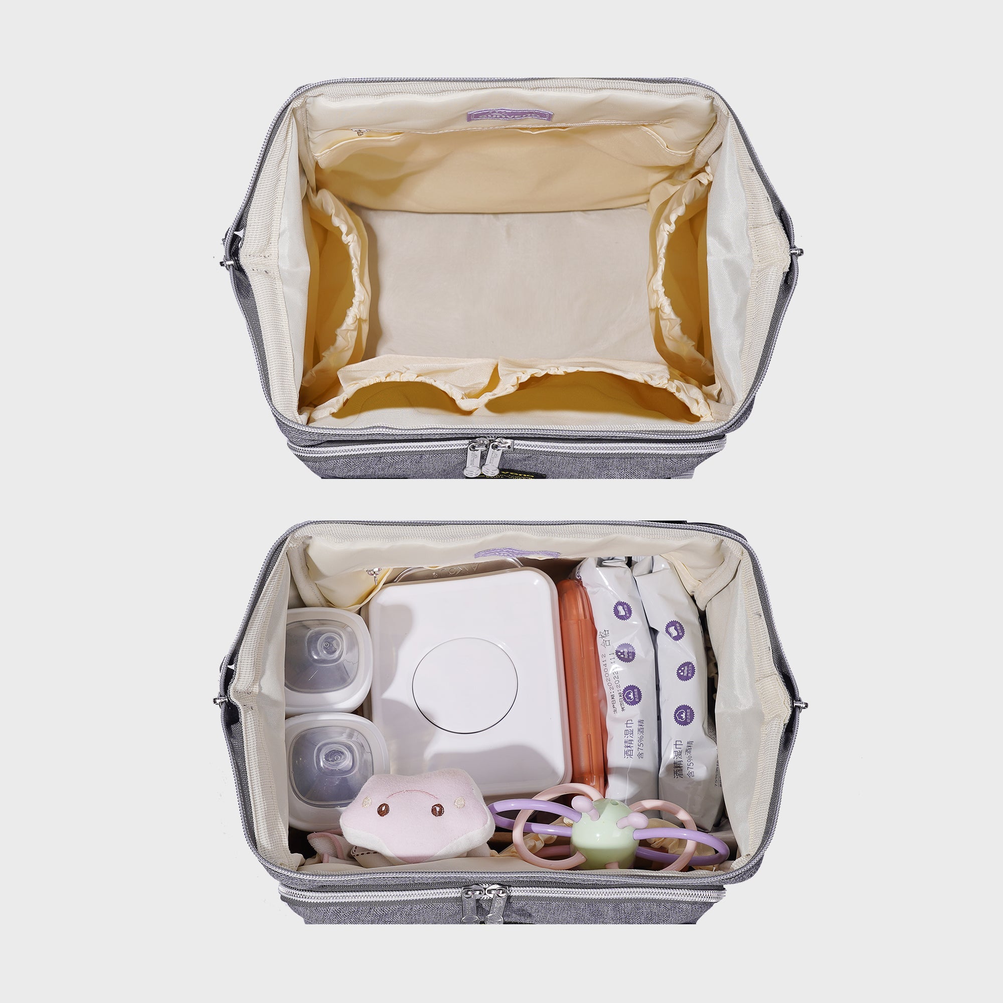 Open-Wide Diaper Backpack-4
